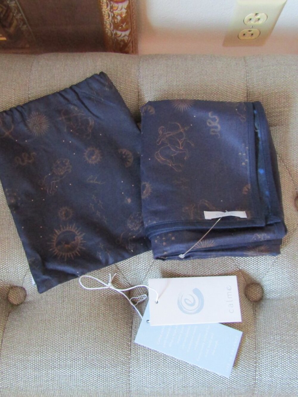 Johnny Was Calme Astrology Print Small Yoga Towel